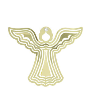 ANGELO METALLO APP.CROMO ORO 8X7CM