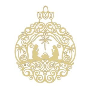 DECORO NATIVITA' MET.TRAF.APP.ORO 12CM