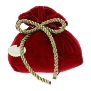 SACCHETTO VELLUTO ROSSO 15X7X16CM