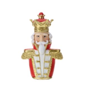 BUSTO SOLDATINO RESINA ROSSO/ORO 10CM