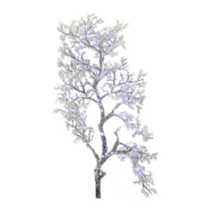 RAMO LUMINOSO BIANCO NEVICATO 120CM C/100 LED LUCE FREDDA