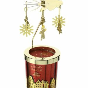 CANDELA PROF.AUTUMN DELIGHT 7X8CM 150G
ROSSA C/GIOSTRINA METALLO ORO GIREVOLE