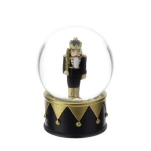 PALLA ACQUA/NEVE RESINA DIA.4,5XH6CM NERO/ORO SOLDATINO