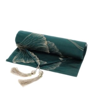 RUNNER JACQUARD VERDE 33X180CM
RILIEVO GINKGO ORO C/NAPPINE