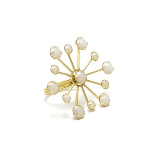 PORTA TOVAGLIOLO MILKY CON PIETRE CM8X5 B