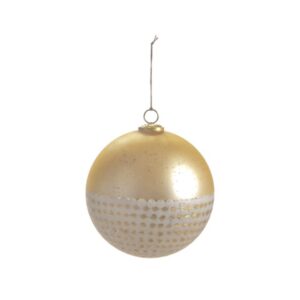 DECORAZIONE SFERA VETRO MERCURY D20 ORO/B
