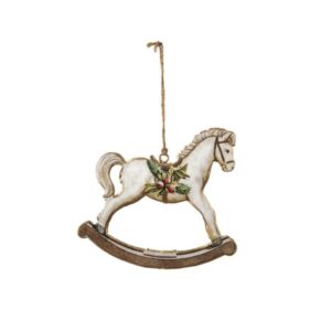 DECORAZIONE DOUBLE METAL HORSE CM15X14 MULTI