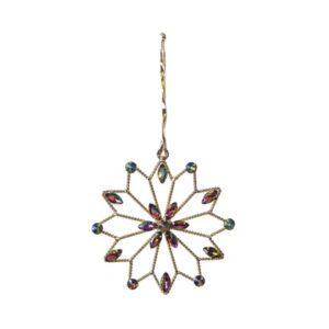 DECORAZIONE SNOWFLAKE RAINBOW CM12X12 MUL