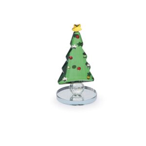 ALBERO CRISTALLO CM5X11 C/BASE VERDE