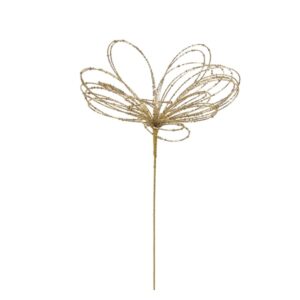 FLOWER BEADS CM36X59 ORO