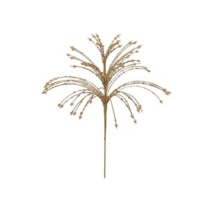 FLOWER BEADS&PEARLS CM35X55 ORO