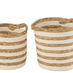 CESTO LYS ROT ERB NAT/BIA ( 40x40x 34.5A cm)