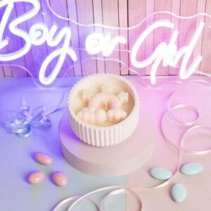 CIOTOLA+CANDELA ROSA ARCOBALENO