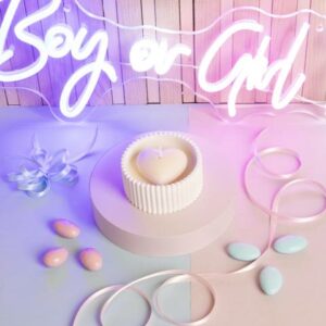 CIOTOLINA BIANCA PLISSE' C/CANDELA CUORE