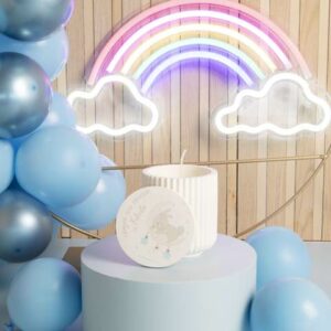 SCATOLA+CANDELA C/CONIGLIETTO AZZURRO