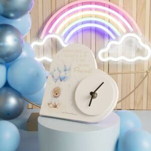 OROLOGIO CUORE C/ORSETTO AZZURRO