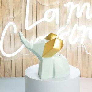 SALVADANAIO ELEFANTE AZZURRO