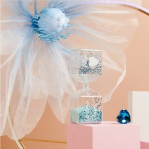 CLESSIDRA GRANDE azzurra 4.8X4.8X13.8 CM