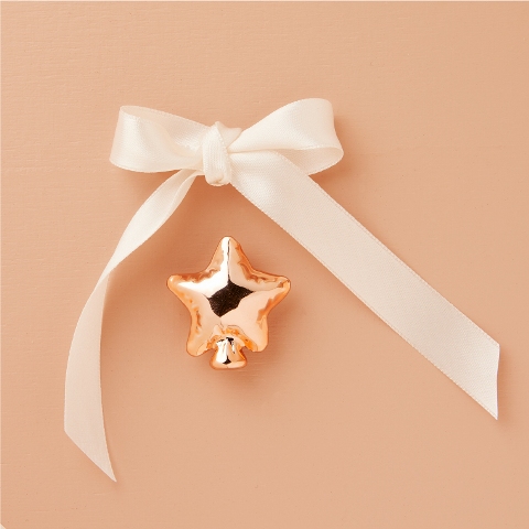 CALAMITA STELLA ORO ROSA 3.5X3.5X1.4 CM