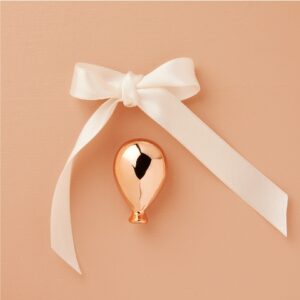 CALAMITA PALLONCINO ORO ROSA 2.6X4X1.5 CM