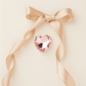 CALAMITA STRASS CUORE ROSA
Ø 27 MM