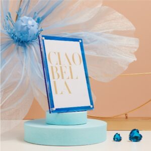 PORTAFOTO PICCOLO BLU SENZA CUORE 10X15 CM