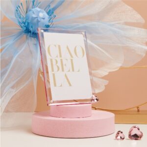 PORTAFOTO PICCOLO ROSA CON CUORE 10X15 CM