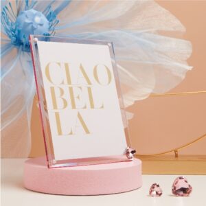 PORTAFOTO GRANDE ROSA CON CUORE
12X17 CM