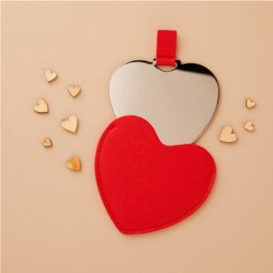SPECCHIETTO CUORE ROSSO
8.3 X7.6 CM
