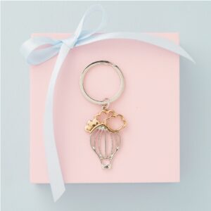 PORTACHIAVI MONGOLFIERA  ANELLO 3 CM