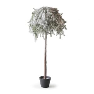 ALBERO PINO SINTETICO 152CM NEVICATO
C/TRONCO IN LEGNO**