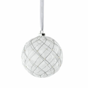 BOX 2 SFERE VETRO CHESTER TRASP.DIA.10CM**