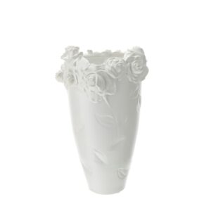 VASO SCULTURA ROSE GRES DIA.24X37CM