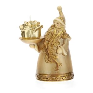 BABBO NATALE PORCELLANA ORO 14CM