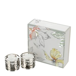 BOX 2 PORTACAND.METALLO ARG.DIA.5,3X4CM