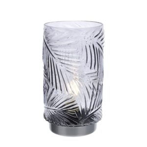 LAMPADA FELCE FUME' VETRO DIA.11X20CM