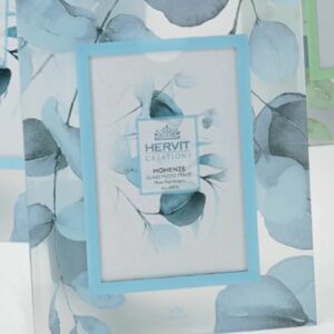 CORNICE VETRO BOTANIC BLU 24X29CM