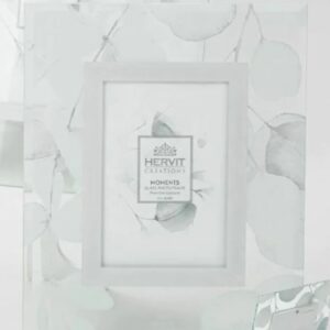 CORNICE VETRO BOTANIC BIANCO 24X29CM