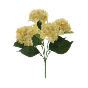 CESPUGLIO 6 ORTENSIE L.38CM GIALLO***