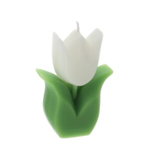 CANDELA TULIPANO BIANCO 6X3X8,5CM BIANCO