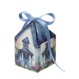 BOX 6 SCATOLINE COTTAGE BLU 6X6XH10CM