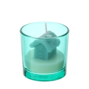 CANDELA CASETTA VERDE 5CM PROF.VANIGLIA