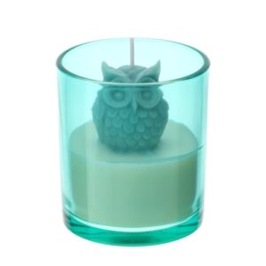 CANDELA CIVETTA VERDE 9CM PROF.VANIGLIA