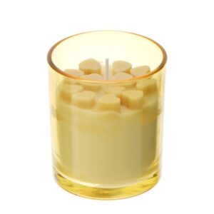 CANDELA CUORI GIALLO 9CM PROF.VANIGLIA