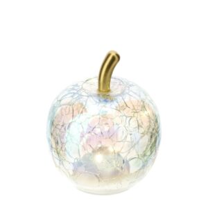 MELA VETRO CRACK TRASP.AB LUCE LED 9CM