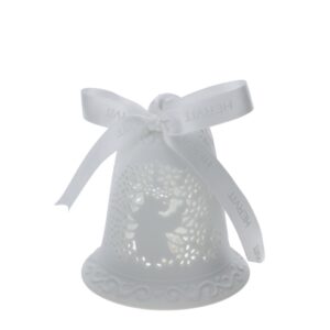 CAMPANA PORC.TRAF.BIANCA BISCUIT 9CM COMUNIONE BIMBA