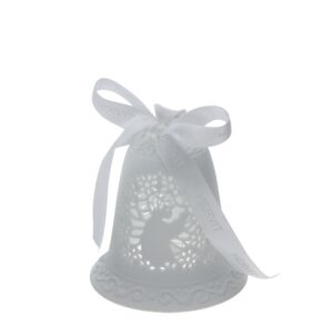 CAMPANA PORC.TRAF.BIANCA BISCUIT 9CM COMUNIONE BIMBO