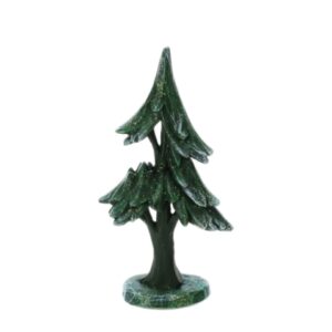 ALBERO RESINA VERDE C/GLITTER H18CM