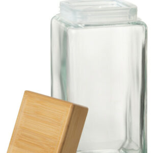 BARATTOLO BRAD VETRO/BAMBU T/N XL (10.5x10.5x23cm)