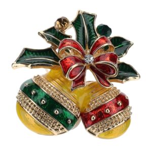 SPILLA SFERE NATALIZIE ORO 3.3X3.3CM AGRIFOGLIO